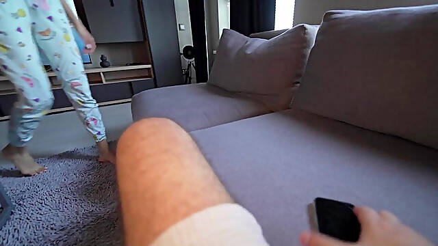 Furious Stepmother Caught Me Jerking Off On Her Sexy Nudes