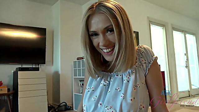 Superb girl acts naughty and wild with the dick ready to hammer her ass