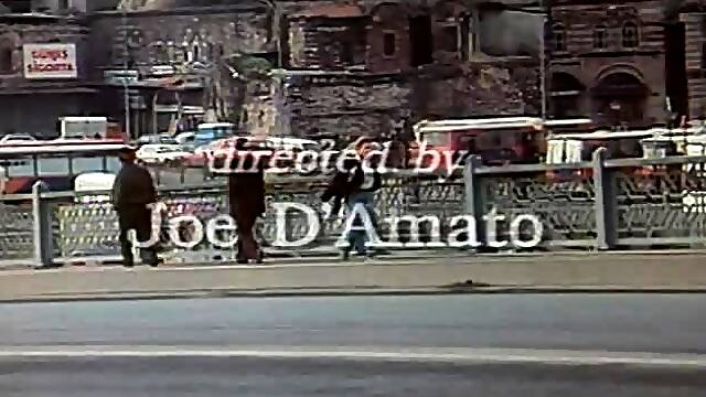 Hairy pussy lesbians sharing big dildo in vintage