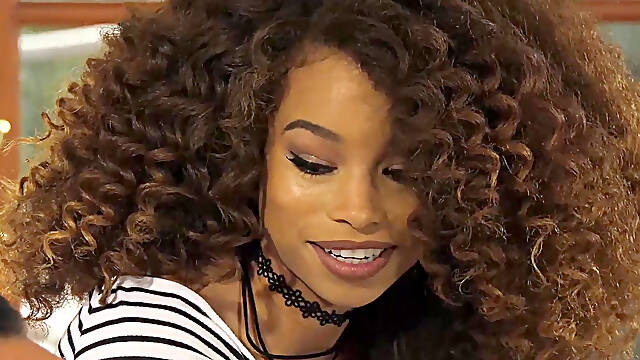 College sophomore Cecilia Lion fucks stepdaddy behind moms back