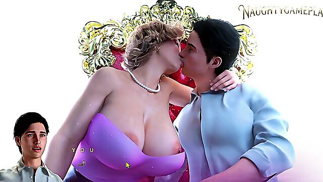 Hot Kissing with a Seductive Stepmom & Her Huge Boobs - Apocalust Part 02 By psychodelusional 3D Game Replay
