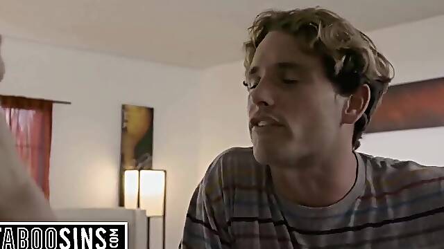 Obsessed mother Id like to fuck Helps Neighbour After Accident and Claims to Be His Wife Just to Screw Her