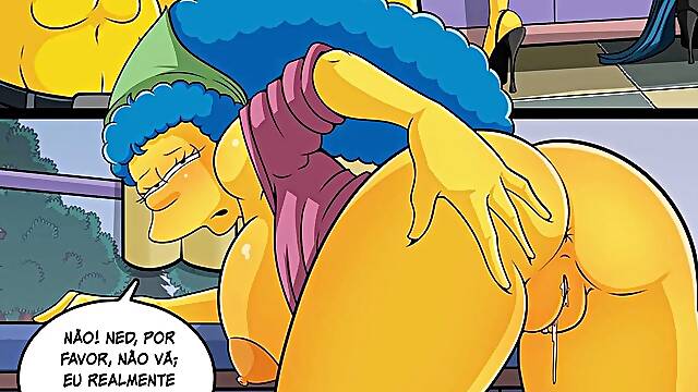 Mesmo Casada Marge deu professional Ned Vizinho da Igreja - The Simpsons Parody