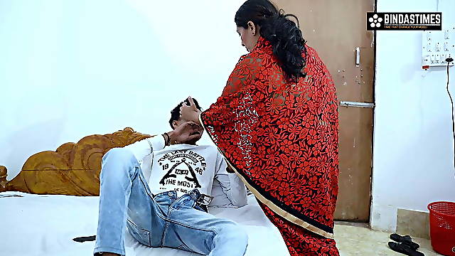 My Indian Sexy Hot Step Mother wants My Biggest Dick and teach me How to Fuck ( Hindi Audio )