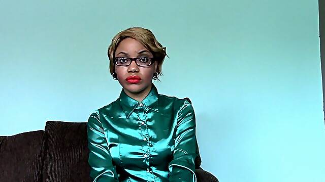 Ebony Milf Satin Striptease-Monica Jade MP4