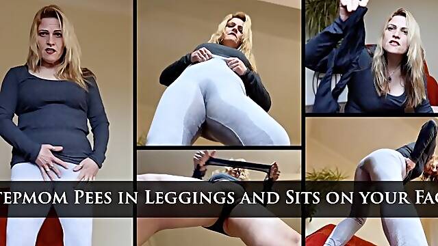 Stepmom Pees in Leggings and sits on your Face