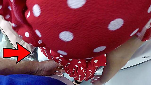 Shy Milf touch my dick in subway