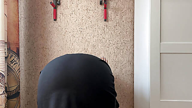 Egyptian Wife in Black Wet Pantiesegyptian Wife in Black Wet P Tore Her Transparent Pantyhose While Stretching and Had an Orgasm