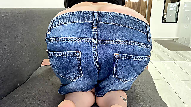 Short Jeans Ass Fart Blasts Straight to Your Face