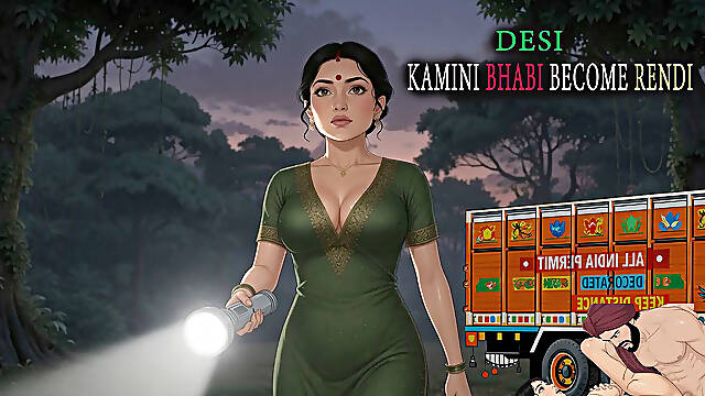Desi Kamini Bhabi Become Rendi with Lorry Driver - MILF
